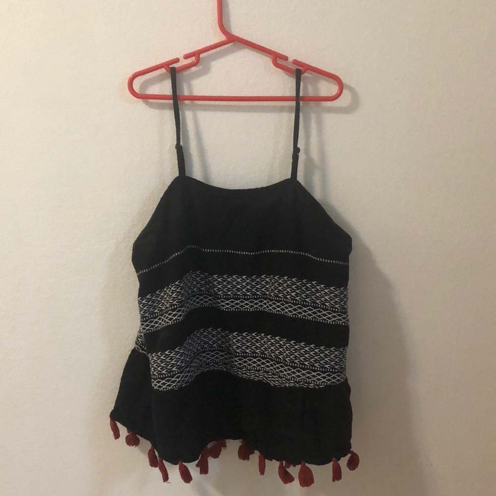 Black tank top
